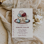 Elegantes Brautparty Tea Party Einladung