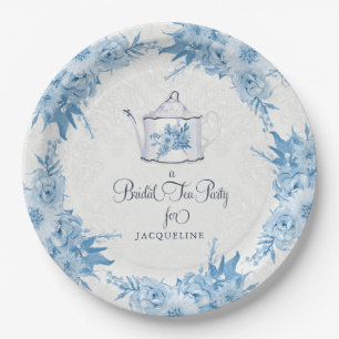 Elegantes Brautparty Tea Party Pappteller