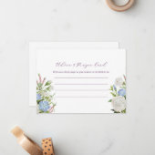 Elegantes Brautparty und Gebetskarte Mitteilungskarte (Vorderseite/Rückseite Beispiel)