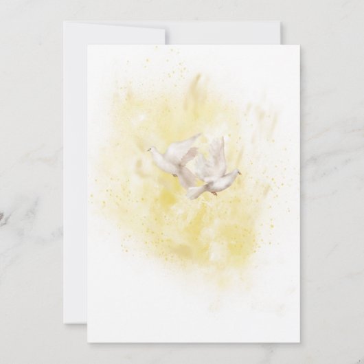 Elegantes Brautparty Veranstaltungsort Blume sagte Einladung (Rückseite)