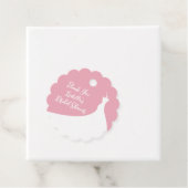 Elegantes Brautparty Vielen Dank, dass Sie pink Ge Geschenkanhänger (Beispiel)