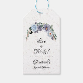 Elegantes Brautparty Vielen Dank, Herr Floral Geschenkanhänger