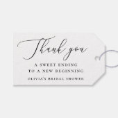 Elegantes Brautparty Vielen Dank | Minimalistische Geschenkanhänger (Vorderseite (Horizontal))
