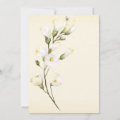 *~* Elegantes Brautparty von White Beach Rose Einladung (Rückseite)