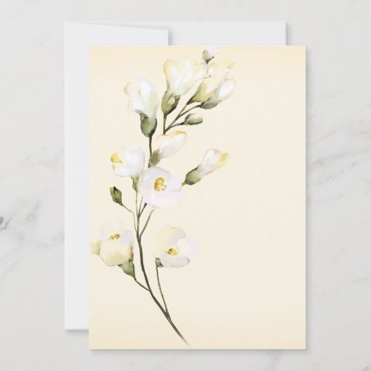 *~* Elegantes Brautparty von White Beach Rose Einladung (Rückseite)