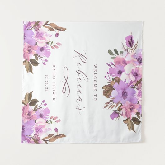 Elegantes Brautparty Wandteppich (Vorderseite (Horizontal))