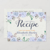 Elegantes Brautparty Wasserfarbe Einladungspostkarte (Vorne/Hinten)