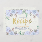 Elegantes Brautparty Wasserfarbe Einladungspostkarte (Vorne/Hinten)