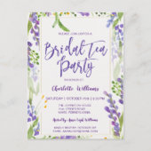 Elegantes Brautparty Wasserfarbe Postkarte (Vorderseite)