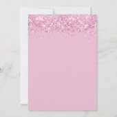 Elegantes Brautparty Wasserfarbe Rosa Rosa Einladung (Rückseite)