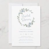Elegantes Brautparty Wasserfarben Einladung (Vorderseite)