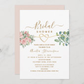 Elegantes Brautparty Wasserfarben Einladung (Vorne/Hinten)