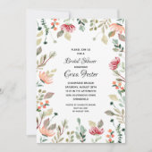 Elegantes Brautparty Wasserfarben Einladung (Vorderseite)