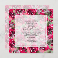 Elegantes Brautparty Wasserfarben