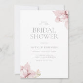 Elegantes Brautparty Wasserfarben Einladung (Vorderseite)