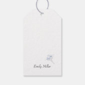 Elegantes Brautparty Wasserfarben Geschenkanhänger (Rückseite)