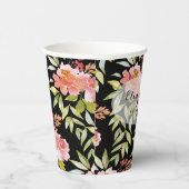 Elegantes Brautparty Wasserfarben Pappbecher (Rechts)