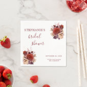 Elegantes Brautparty Wasserfarben Serviette (Beispiel)