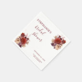 Elegantes Brautparty Wasserfarben Serviette (Ecke)