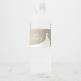 Elegantes Brautparty Wasserflaschenetikett