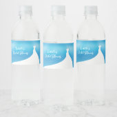 Elegantes Brautparty Wasserflaschenetikett (Flaschen)