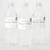 Elegantes Brautparty Wasserflaschenetikett (Flaschen)