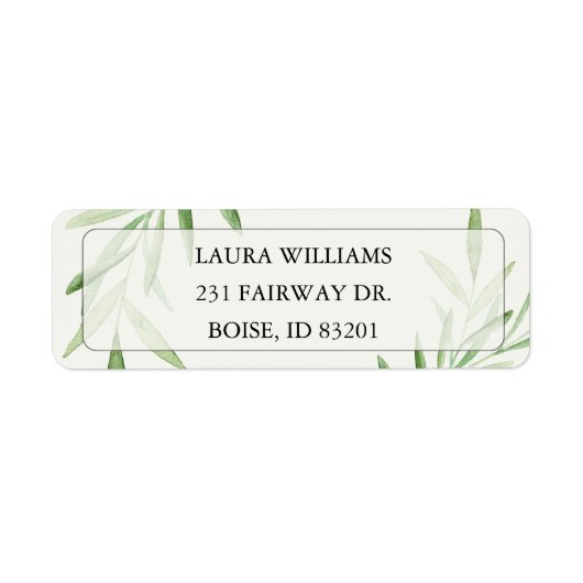 Elegantes Brautparty Watercolor (Vorne)