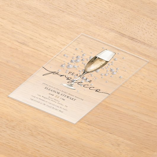 Elegantes Brautparty Watercolor Acryleinladungen (Ablage )