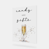 Elegantes Brautparty Watercolor Acrylschild (Winkel)