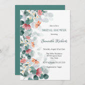 Elegantes Brautparty Watercolor Einladung (Vorne/Hinten)