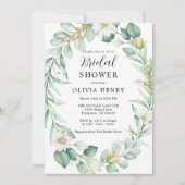 Elegantes Brautparty Watercolor Einladung (Vorderseite)