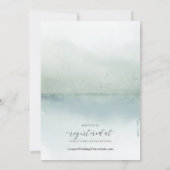 Elegantes Brautparty Watercolor Lake and Trees Einladung (Rückseite)