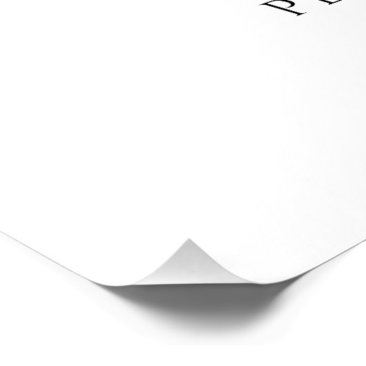 Elegantes Brautparty Watercolor Poster (Ecke)