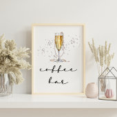 Elegantes Brautparty Watercolor Sockelschild