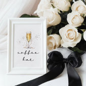 Elegantes Brautparty Watercolor Sockelschild