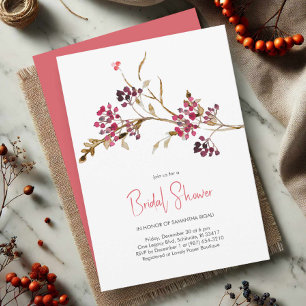 Elegantes Brautparty Weihnachts-Party Einladung