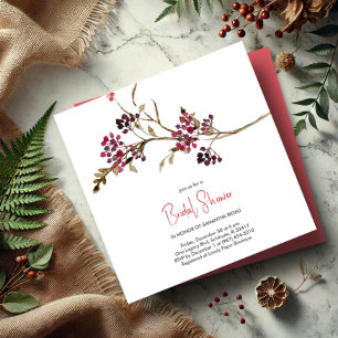 Elegantes Brautparty Weihnachts-Party Einladung