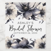 Elegantes Brautparty Weinetikett (Einzelnes Label)