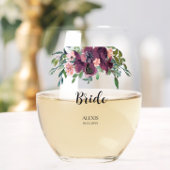 Elegantes Brautparty Weinglas Ohne Stiel