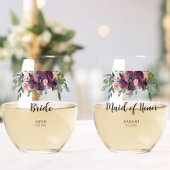 Elegantes Brautparty Weinglas Ohne Stiel