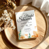 Elegantes Brautparty Wildblume Postkarte