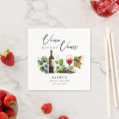 Elegantes Brautparty Wine Vino Serviette (Beispiel)