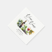 Elegantes Brautparty Wine Vino Serviette (Ecke)