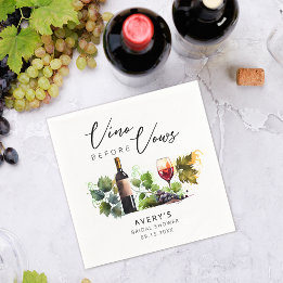 Elegantes Brautparty Wine Vino Serviette