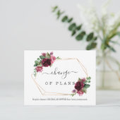 Elegantes Brautparty zur Änderung von Plänen versc Postkarte (Stehend Vorderseite)