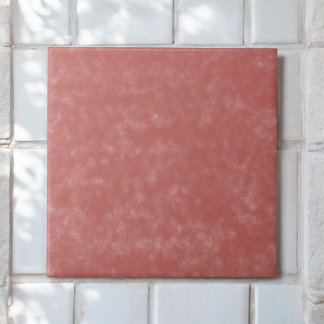 Elegantes Brick Red Watercolor Marmor Monochrom Fliese