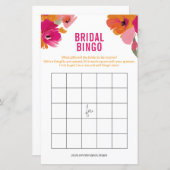 Elegantes Bridal Bingo Cards Brautparty (Vorne/Hinten)