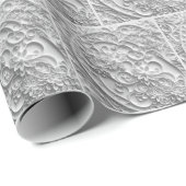 Elegantes Bridal Paper Quilling Design Geschenkpapier (Rolleneckpunkt)