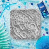 Elegantes Bridal Paper Quilling Design Pappteller (Party)