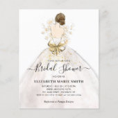 Elegantes Bride Wedding Gown Dress Brautparty (Vorderseite)